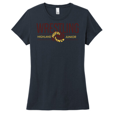 Ladies Triblend Highland Jr High Wrestling Tee Thumbnail