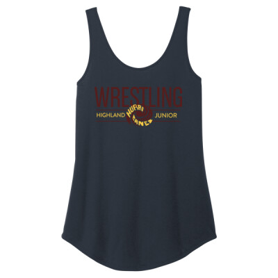 Ladies Triblend Highland Jr High Wrestling Relaxed Fit Tank Thumbnail